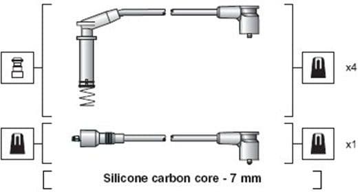 Ignition Cable Kit 941318111154 - image 2
