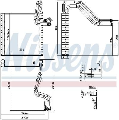 Evaporator, air conditioning 92372