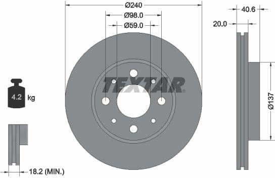 Brake Disc PRO 92118003
