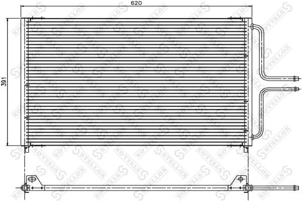 Condenser, air conditioning 10-45200-SX