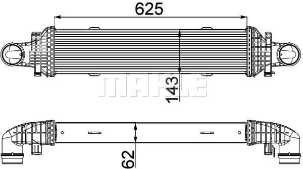 Charge Air Cooler BEHR *** PREMIUM LINE *** CI 357 000P
