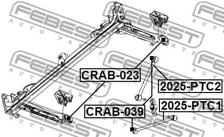 Control/Trailing Arm, wheel suspension 2025-PTC2