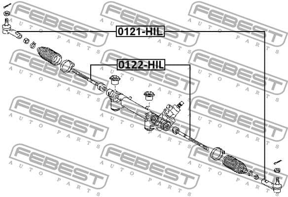 Inner Tie Rod 0122-HIL - image 2