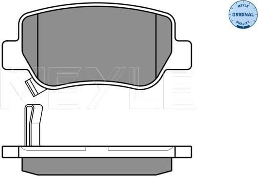 Brake Pad Set, disc brake MEYLE-ORIGINAL: True to OE. 025 248 8516/W - image 2