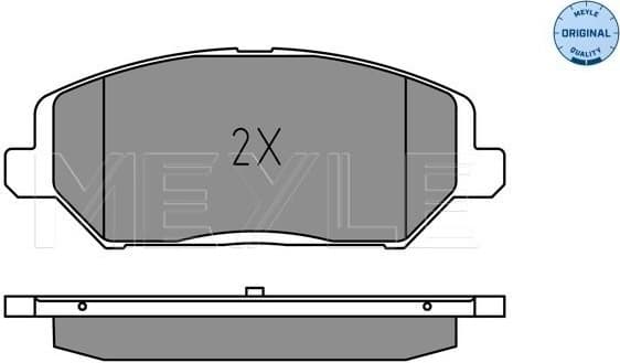 Brake Pad Set, disc brake MEYLE-ORIGINAL: True to OE. 025 228 0420 - image 2