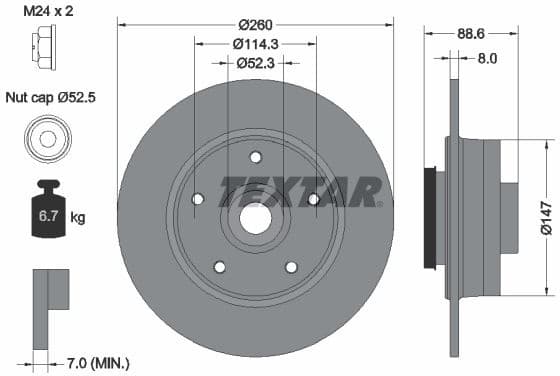 Brake Disc PRO 92291003