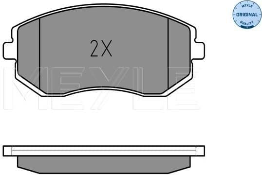 Brake Pad Set, disc brake MEYLE-ORIGINAL: True to OE. 025 238 6517/W - image 2