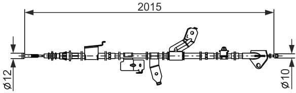 Cable Pull, parking brake 1 987 482 859 - image 5