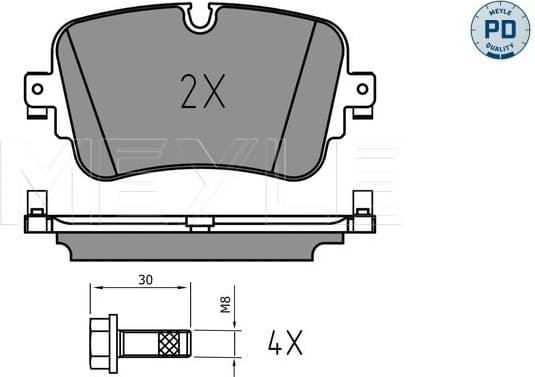 Brake Pad Set, disc brake MEYLE-PD: Advanced performance and design. 025 223 0717/PD