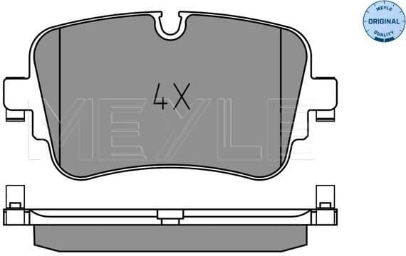 Brake Pad Set, disc brake MEYLE-ORIGINAL: True to OE. 025 223 0717