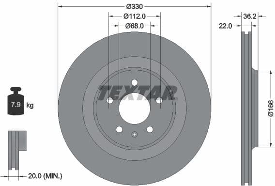 Brake Disc PRO 92160303