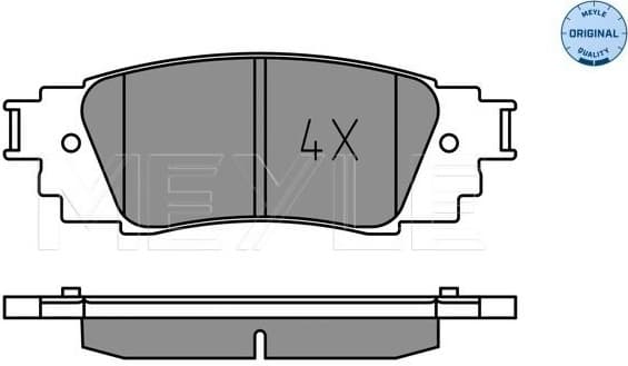 Brake Pad Set, disc brake MEYLE-ORIGINAL: True to OE. 025 224 3415