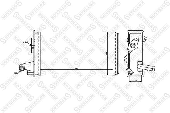 Heat Exchanger, interior heating 10-35006-SX