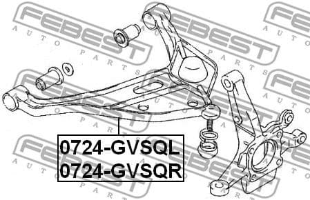 Control/Trailing Arm, wheel suspension 0724-GVSQL - image 2