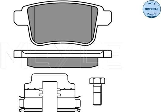 Brake Pad Set, disc brake MEYLE-ORIGINAL: True to OE. 025 246 9216