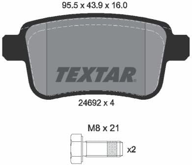 Brake Pad Set, disc brake Q+ 2469204