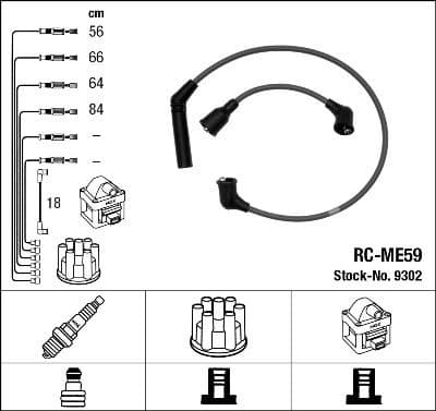 Ignition Cable Kit RC-ME59
