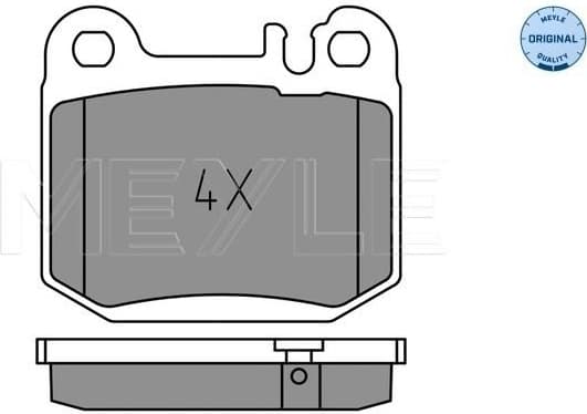 Brake Pad Set, disc brake MEYLE-ORIGINAL: True to OE. 025 231 5715