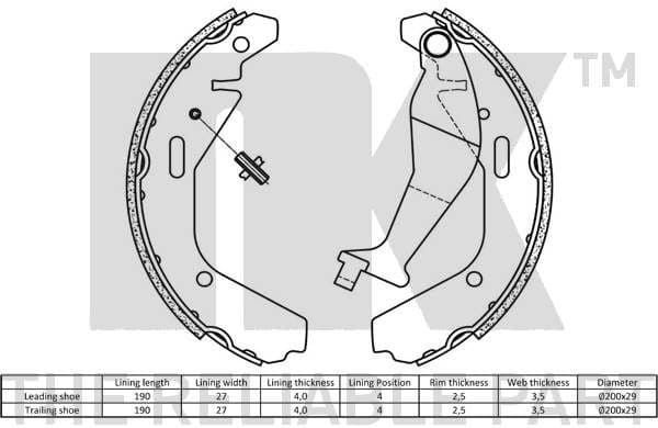 Brake Shoe Set 2736752 - image 2