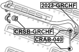 Mounting, stabiliser bar CRSB-GRCHF - image 2