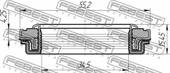 Shaft Seal, drive shaft 95RFW-35550416X - image 2