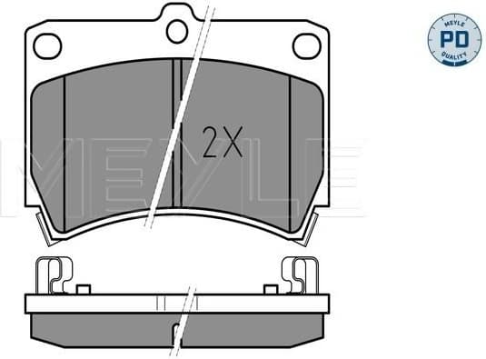 Brake Pad Set, disc brake MEYLE-PD: Advanced performance and design. 025 216 5415/PD