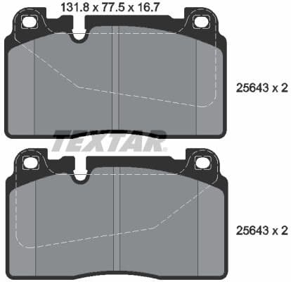 Brake Pad Set, disc brake 2564301