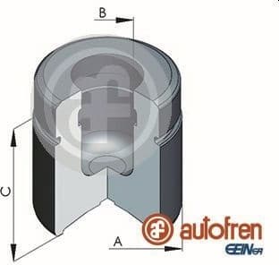 Piston, brake caliper D025386