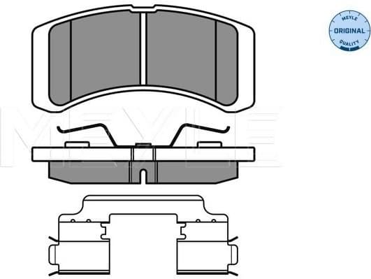 Brake Pad Set, disc brake MEYLE-ORIGINAL: True to OE. 025 242 2914/W
