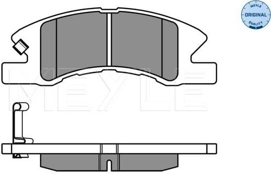 Brake Pad Set, disc brake MEYLE-ORIGINAL: True to OE. 025 242 2914/W - image 2