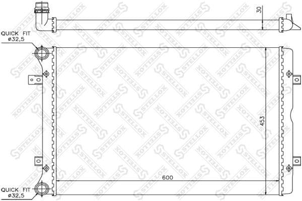 Radiator, engine cooling 10-26403-SX
