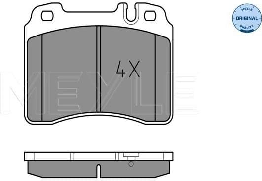 Brake Pad Set, disc brake MEYLE-ORIGINAL: True to OE. 025 211 5317