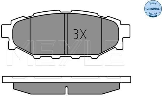 Brake Pad Set, disc brake MEYLE-ORIGINAL: True to OE. 025 242 7114/W - image 2
