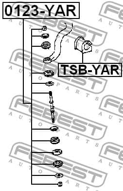 Link/Coupling Rod, stabiliser bar 0123-YAR - image 2