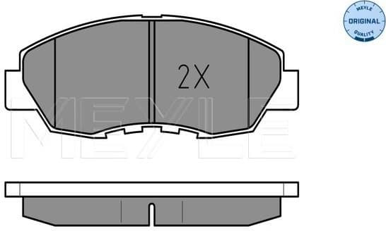 Brake Pad Set, disc brake MEYLE-ORIGINAL: True to OE. 025 214 9918/W - image 2