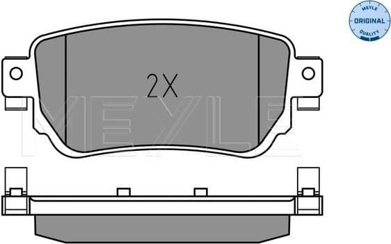 Brake Pad Set, disc brake MEYLE-ORIGINAL: True to OE. 025 259 6515 - image 2