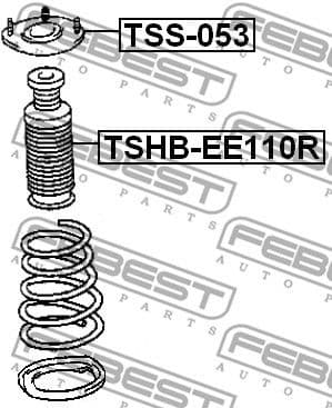 Protective Cap/Bellow, shock absorber TSHB-EE110R - image 2