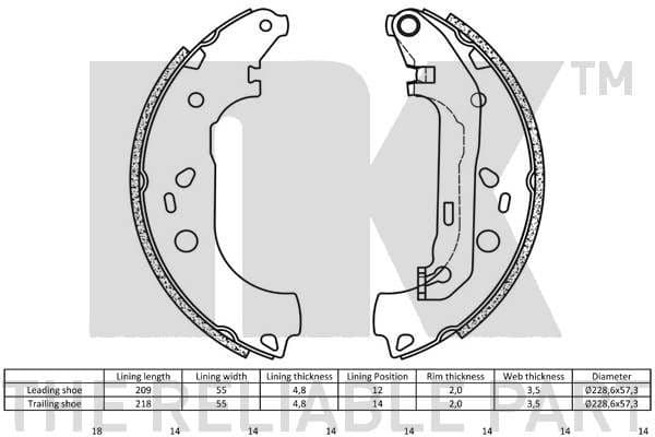 Brake Shoe Set 2725700 - image 2