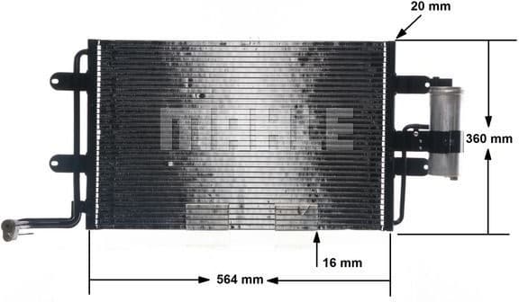 Condenser, air conditioning BEHR AC 180 000S - image 12