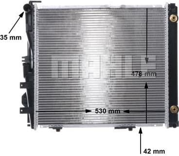 Radiator, engine cooling BEHR CR 290 000S - image 2