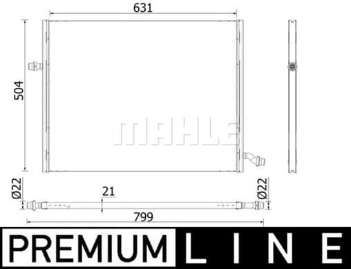 Low Temperature Cooler, charge air cooler BEHR *** PREMIUM LINE *** CIR 37 000P