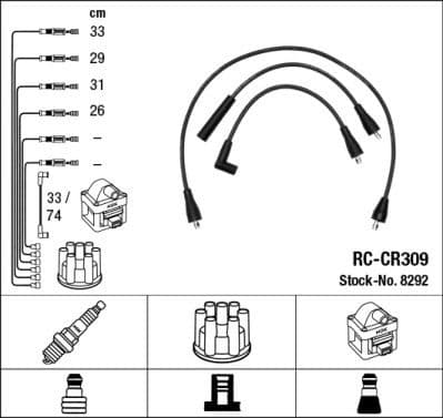 Ignition Cable Kit RC-CR309