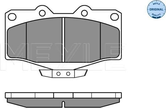 Brake Pad Set, disc brake MEYLE-ORIGINAL: True to OE. 025 216 7915/W