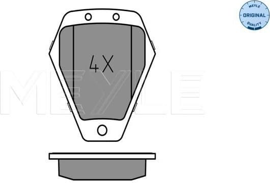 Brake Pad Set, disc brake MEYLE-ORIGINAL: True to OE. 025 214 5218/W - image 2