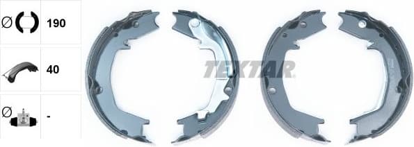 Brake Shoe Set, parking brake 91066400