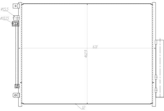 Condenser, air conditioning EASY FIT 350459