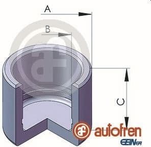Piston, brake caliper D025651