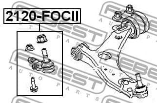 Ball Joint 2120-FOCII - image 2