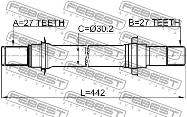 Drive Shaft 0312-CL7ATRH - image 2