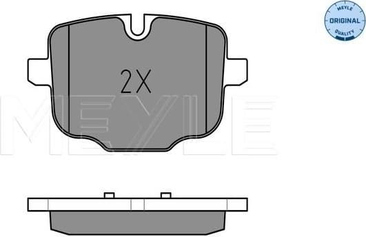 Brake Pad Set, disc brake MEYLE-ORIGINAL: True to OE. 025 247 0318